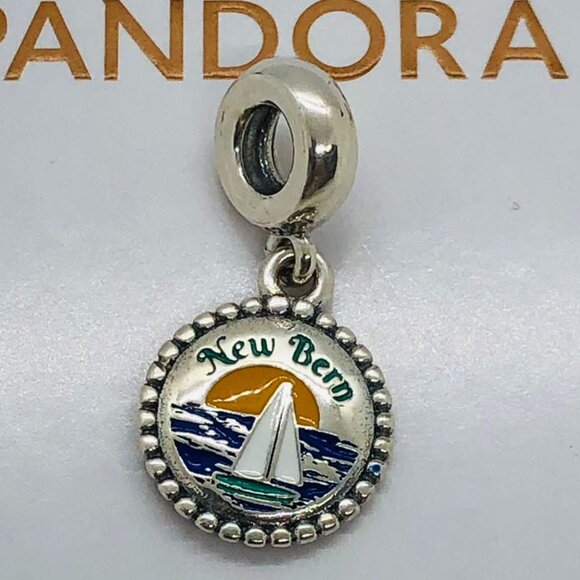 ✨🔥 Pandora New Bern charm NB Custom Charm- Sailboat - Picture 2 of 4